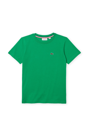 גילאי 3-5 חולצת טי קלאסית עם לוגו בגוון ירוק LACOSTE KIDS