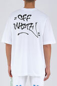 חולצת לוגו טי עם פרינט גרפי OFF WHITE