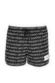 Logo Print Swim Shorts In Black CALVIN KLEIN