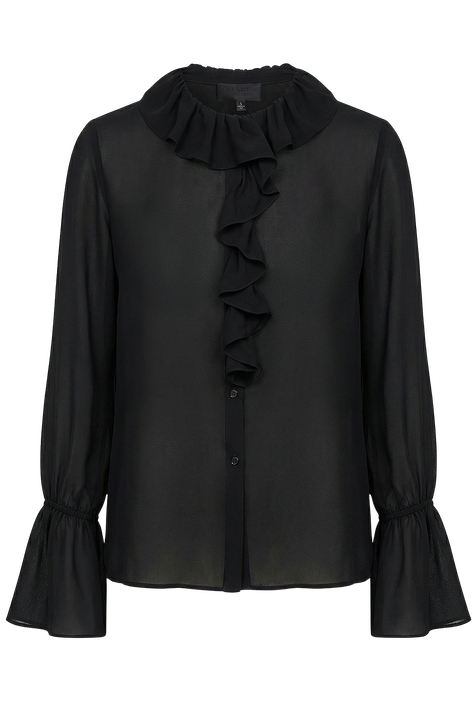 חולצת משי מכופתרת NILI LOTAN