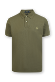 Short Sleeve 2 Buttons Polo Shirt in Olive Green POLO RALPH LAUREN
