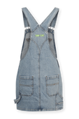 תמונה אחורית של Cargo Dungaree Denim Dress