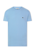 חולצת טי בגוון תכלת עם לוגו LACOSTE