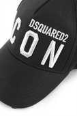 Embroidered Cargo Baseball Cap in Black DSQUARED2