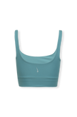 תמונה אחורית של Yoga Luxe Infinalon Crop Top in Blue
