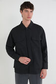 תמונת דוגמן קידמית של Cargo Pocket Shirt Jacket
