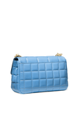 Soho LG Studded Quilted Leather Shoulder Bag in Soft Blue MICHAEL KORS
