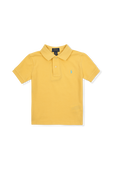 גילאי 2-4 חולצת פולו צהובה עם רקמת לוגו POLO RALPH LAUREN KIDS