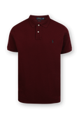 Short Sleeve 2 Buttons Polo Shirt in Wine Red POLO RALPH LAUREN