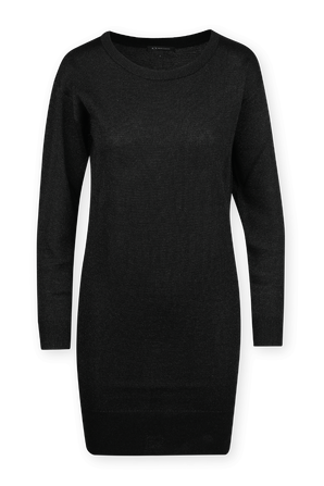 שמלת מיני מצמר בצבע שחור ARMANI EXCHANGE