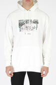 תמונת דוגמן קידמית של Basketball 98' Hooded Sweatshirt in White