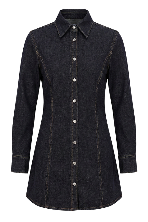 שמלת ג'ינס מכופתרת CALVIN KLEIN