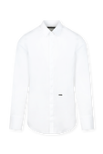 חולצה מכופתרת שנות ה-70 עם לוגו מטאלי רקום DSQUARED2