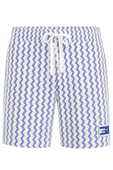 תמונה קידמית של מכנסי ג'וגר קצרים פסים