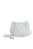 The Mini Bulb Shoulder Bag in White BOTTEGA VENETA