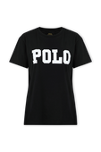 Big Fit Polo Cotton Tee in Black
