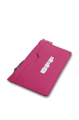 Logo Zip Card Holder in Pink OFF WHITE