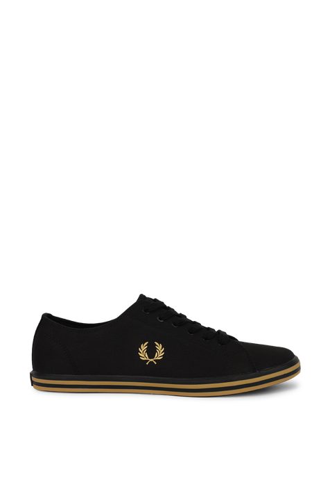 נעלי סניקרס מזמש עם לוגו רקום FRED PERRY