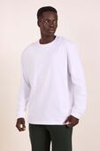 תמונת דוגמן קידמית של Heavyweight Cotton Jersey Long-Sleeve Shirt