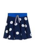 גילאי 2-5 חצאית מנוקדת כחולה PETIT BATEAU