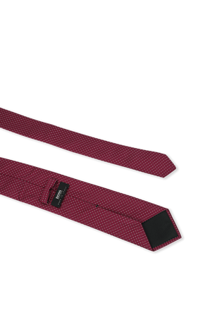 Silk Tie in Dark Pink  BOSS