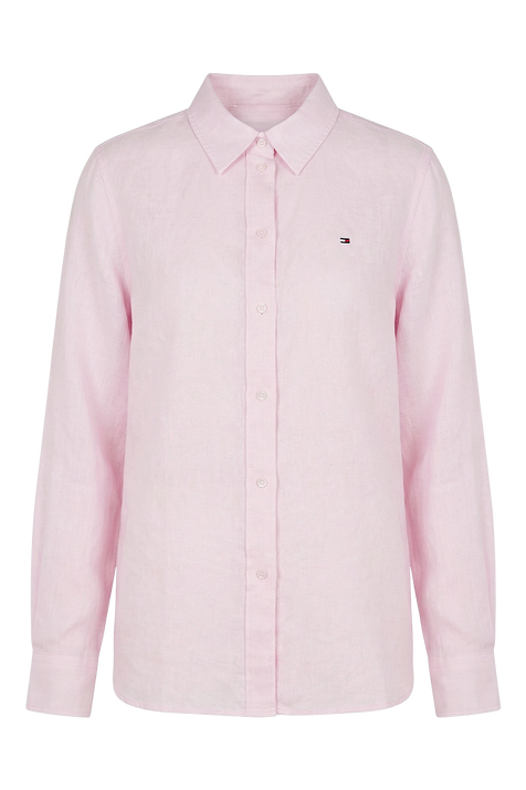 חולצה מכופתרת פשתן TOMMY HILFIGER