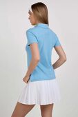 תמונת דוגמן אחורית של Quick-Dry Short-Sleeve Polo Shirt Straight Hem Logo
