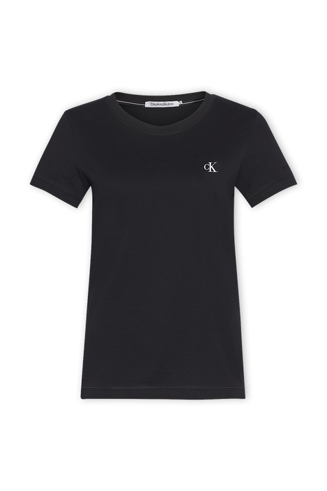 Slim Organic Cotton Tee in Black CALVIN KLEIN