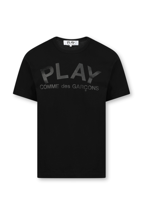 חולצת לוגו בגוון שחור COMME des GARCONS