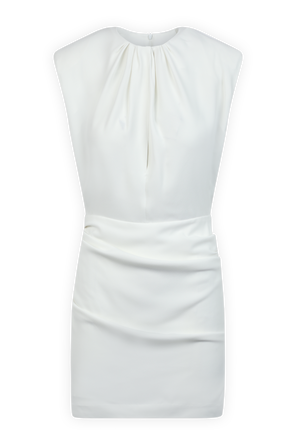 שמלת מיני לבנה עם קפלים IRO