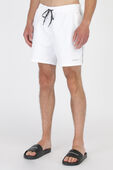 Medium Drawstring Swim Shorts In White CALVIN KLEIN