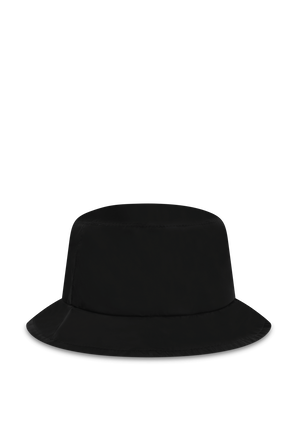 כובע באקט שחור עם לוגו פאץ' MONCLER KIDS