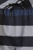 מכנסי גלישה בדפס משבצות כחול BURBERRY