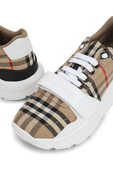 נעלי סניקרס משבצות בגוון בז' BURBERRY