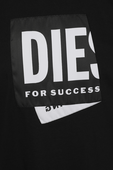 Folded Logo T-Shirt in Black DIESEL