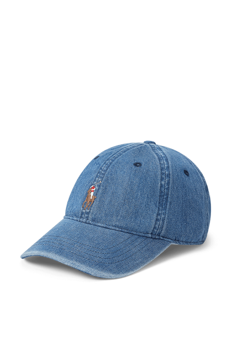 כובע מצחייה ג'ינס POLO RALPH LAUREN