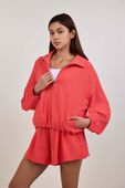 תמונת דוגמן קידמית של Seersucker WovenAir Funnel Neck 1/2 Zip