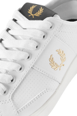 תמונה אחורית של B200 Leather Sneaker in White