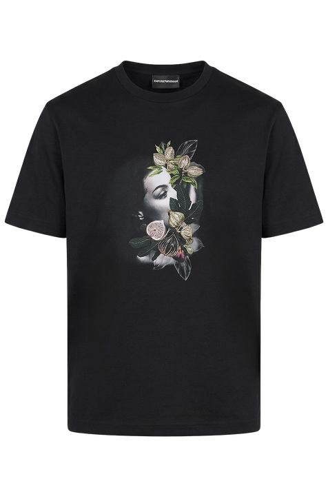 חולצת טי עם הדפס EMPORIO ARMANI