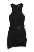 Asymetric Mini Dress in Black THE ATTICO