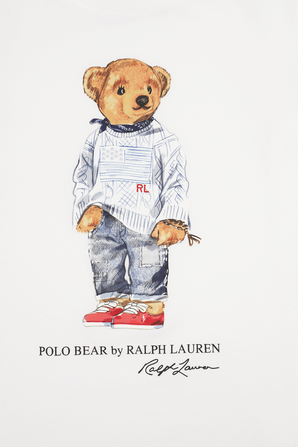 גילאי 8-16 חודשים חולצת פולו בר לבנה POLO RALPH LAUREN KIDS