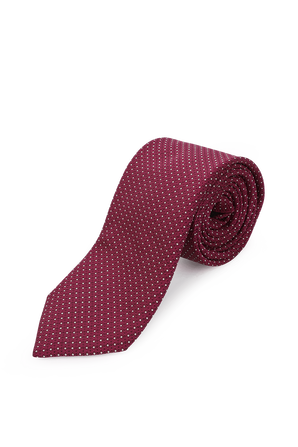 Silk Tie in Dark Pink  BOSS