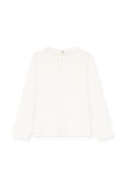 חולצת טי ארוכה עם צווארון פיטר פן -  גילאי 6-12 PETIT BATEAU