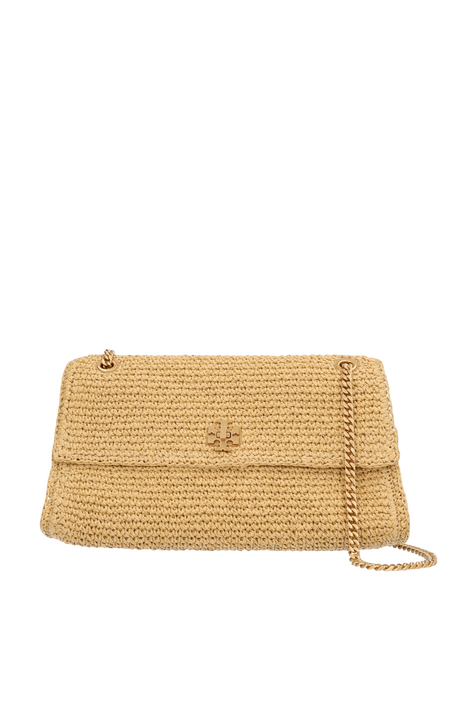תיק כתף קירה קש מדיום TORY BURCH