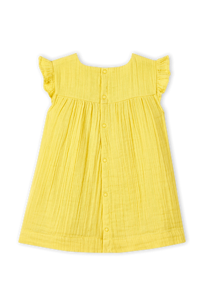 גילאי 18-36 חודשים שמלת מיני צהובה PETIT BATEAU