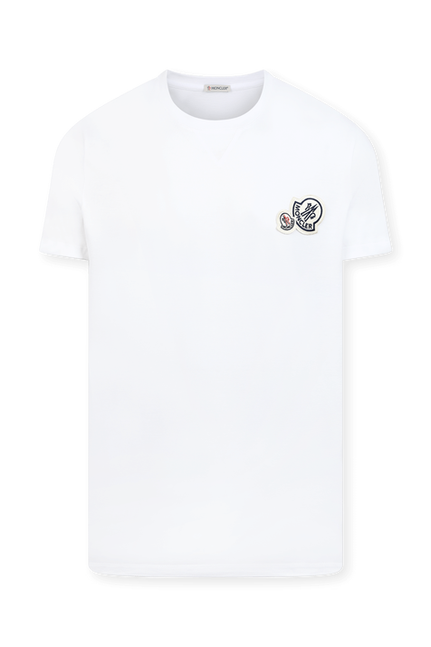 חולצת טי קלאסית עם לוגו רקום