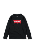 גילאי 4-7 חולצת באטווינג בשחור LEVI`S KIDS