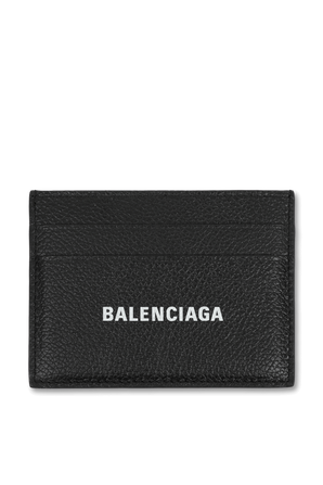 Cash Card Holder in Black Leather BALENCIAGA