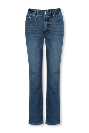 מכנסי ג'ינס שנות ה-90 כחולים עם קרעים GOOD AMERICAN
