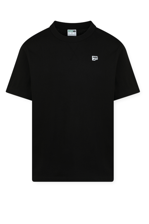 חולצת טי שחורה עם לוגו PUMA